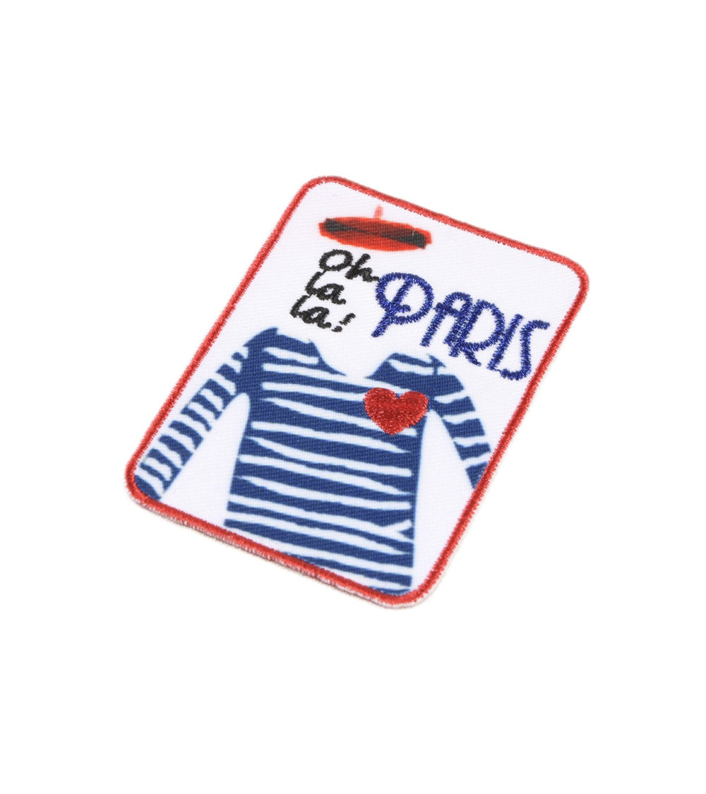 Paris iron-on patch oh la la Paris! 6cm x 4.5cm