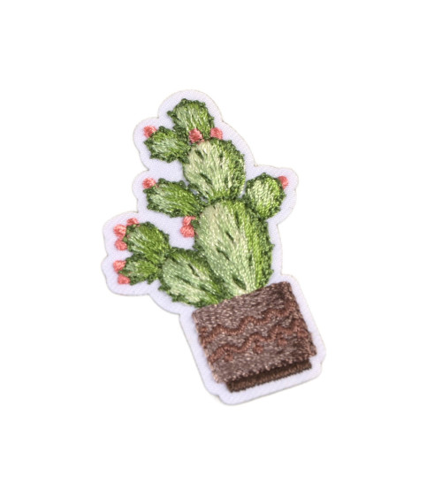 Ecusson thermocollant cactus cactus point ro 5,5cm x 3,5cm