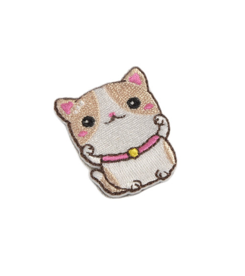 Asia cat iron-on patch 3.5cm x 3cm