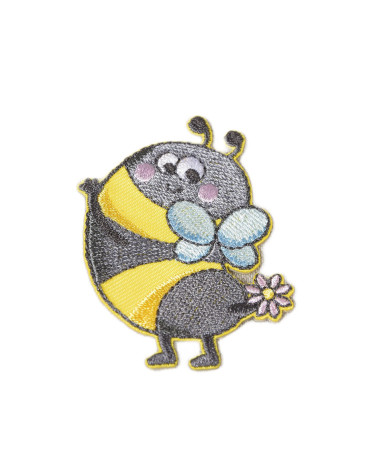 Toppa termoadesiva con simpatico animaletto ape 5,5 cm x 4 cm
