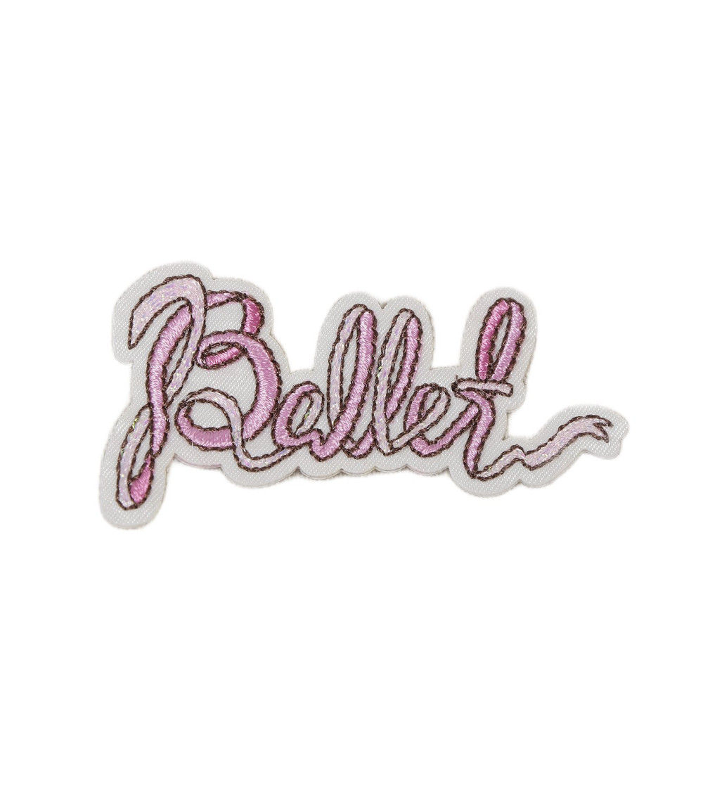 Ballet iron-on patch 3.5cm x 5.5cm