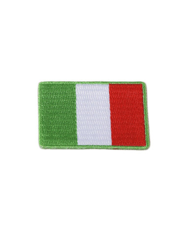 Patch termoadesiva ricamata bandiere Italia 3 cm x 4,5 cm