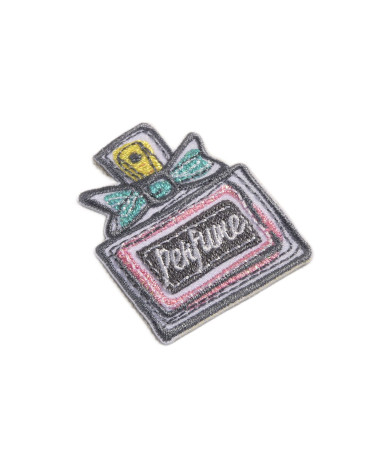 Set of 3 perfume iron-on patches 4.5cm x 3.5cm
