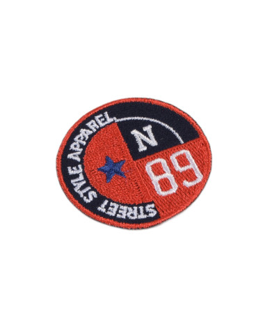 Set of 3 iron-on badges for street style athletes 4cm x 4cm