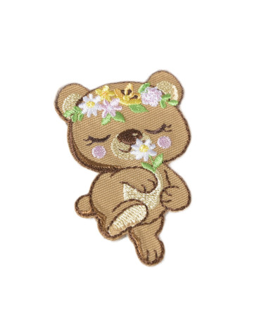 Juego de 3 lindos parches termoadhesivos con forma de oso animal, 6 cm x 4 cm