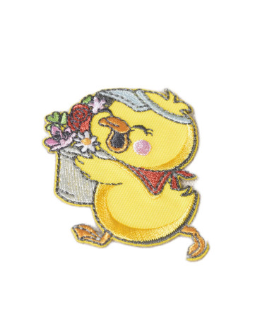 Set of 3 cute chick animal iron-on patches 5.5cm x 4.5cm