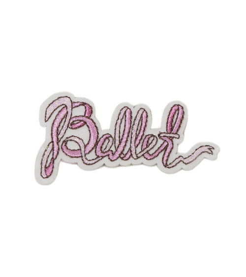 Set of 3 ballet iron-on patches 3.5cm x 5.5cm