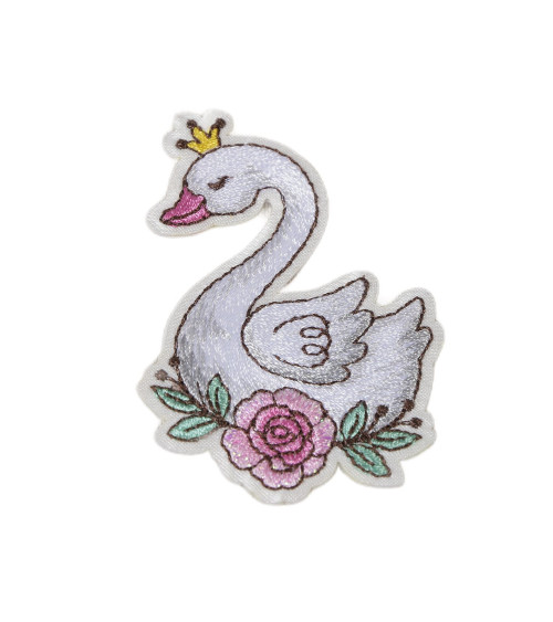 Lot de 3 écussons thermocollants danse cygne 6cm x 4,5cm