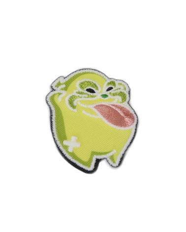 Lot de 3 écussons thermocollants monstre luminescent monstre vert 5cm x 3,9cm