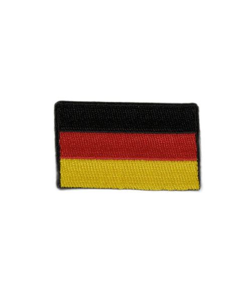 Lot de 3 écussons thermocollants drapeaux brodés allemagne 3cm x 4,5cm