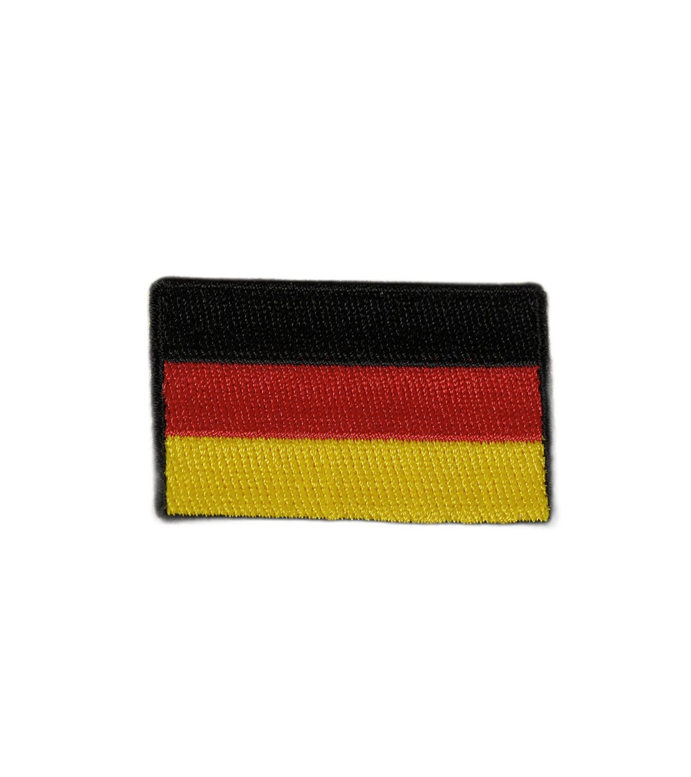 Set of 3 iron-on patches embroidered Germany flags 3cm x 4.5cm