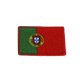Lot de 3 écussons thermocollants drapeaux brodés portugal 3cm x 4,5cm