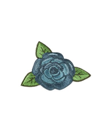 Set di 3 toppe termoadesive rosa blu 4 cm x 4,5 cm