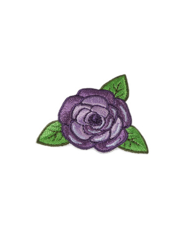 Set of 3 pink lilac iron-on patches 4cm x 4.5cm