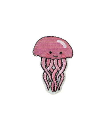 Set of 3 glitter octopus iron-on patches 4.5cm x 3cm