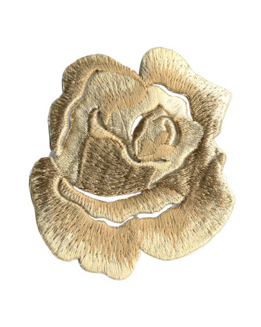 Set of 3 iron-on patches Beige rose