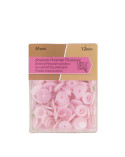 Lot de 30 boutons pression 100% plastique Rose Layette 12mm