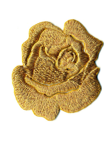 Set mit 3 Bügelflicken Roségold – Lurex