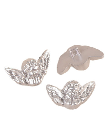 Bouton ange 28mm argent