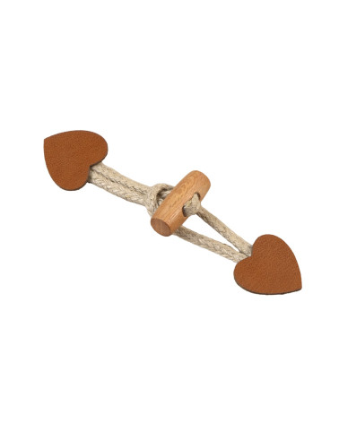 Brandenburg heart havana brown imitation leather 2.4cm x 10cm