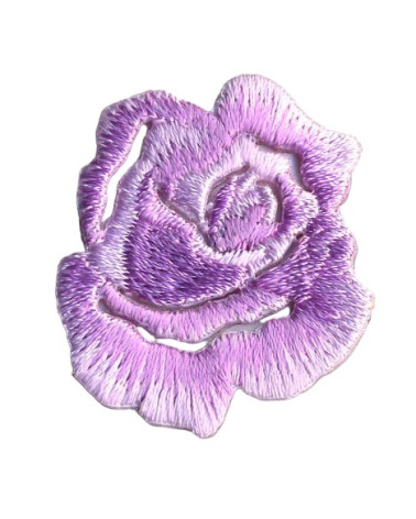 Set of 3 small parma rose iron-on patches