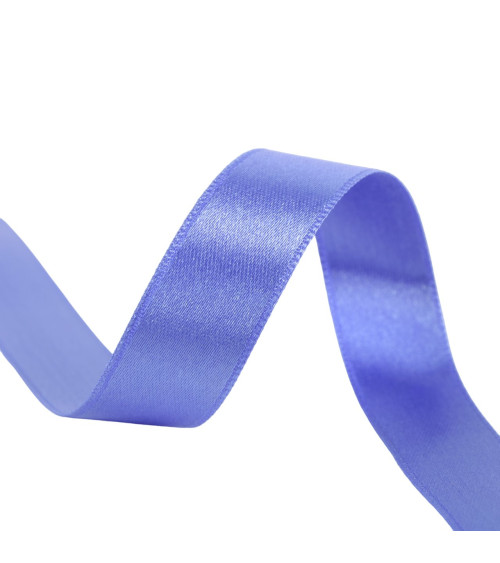40m reel double-sided satin ribbon made in France blue purple