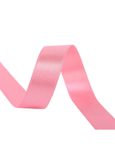 40m reel double-sided satin ribbon made in France fuchsia