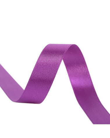 40m reel double-sided satin ribbon made in France purple