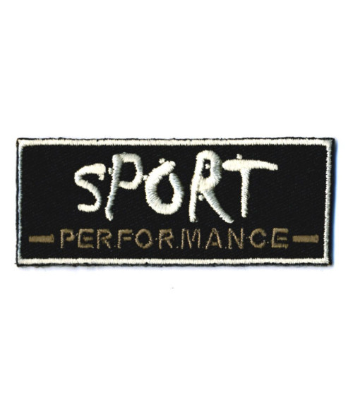 Set of 3 iron-on black sports patches