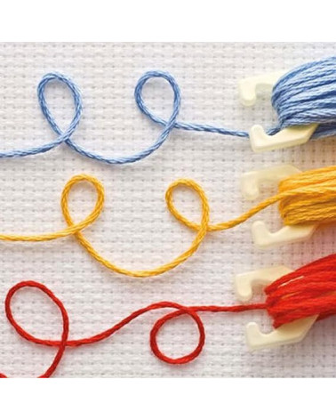 Set of 10 DMC bows for embroidery thread