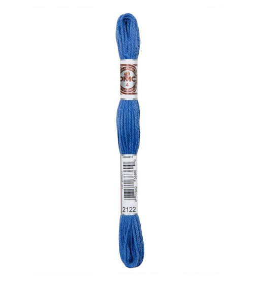 10 m Strang DMC, mattes, gedrehtes Gobelin-Canvas, 100 % Baumwolle, Blau 2122