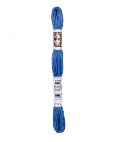Skein 10m DMC Twisted thread matt tapestry canvas 100% cotton blue 2122