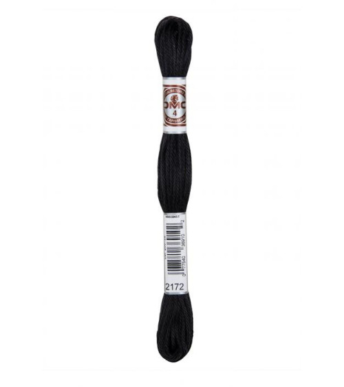 Skein 10m DMC Twisted thread matt tapestry canvas 100% cotton brown 2172