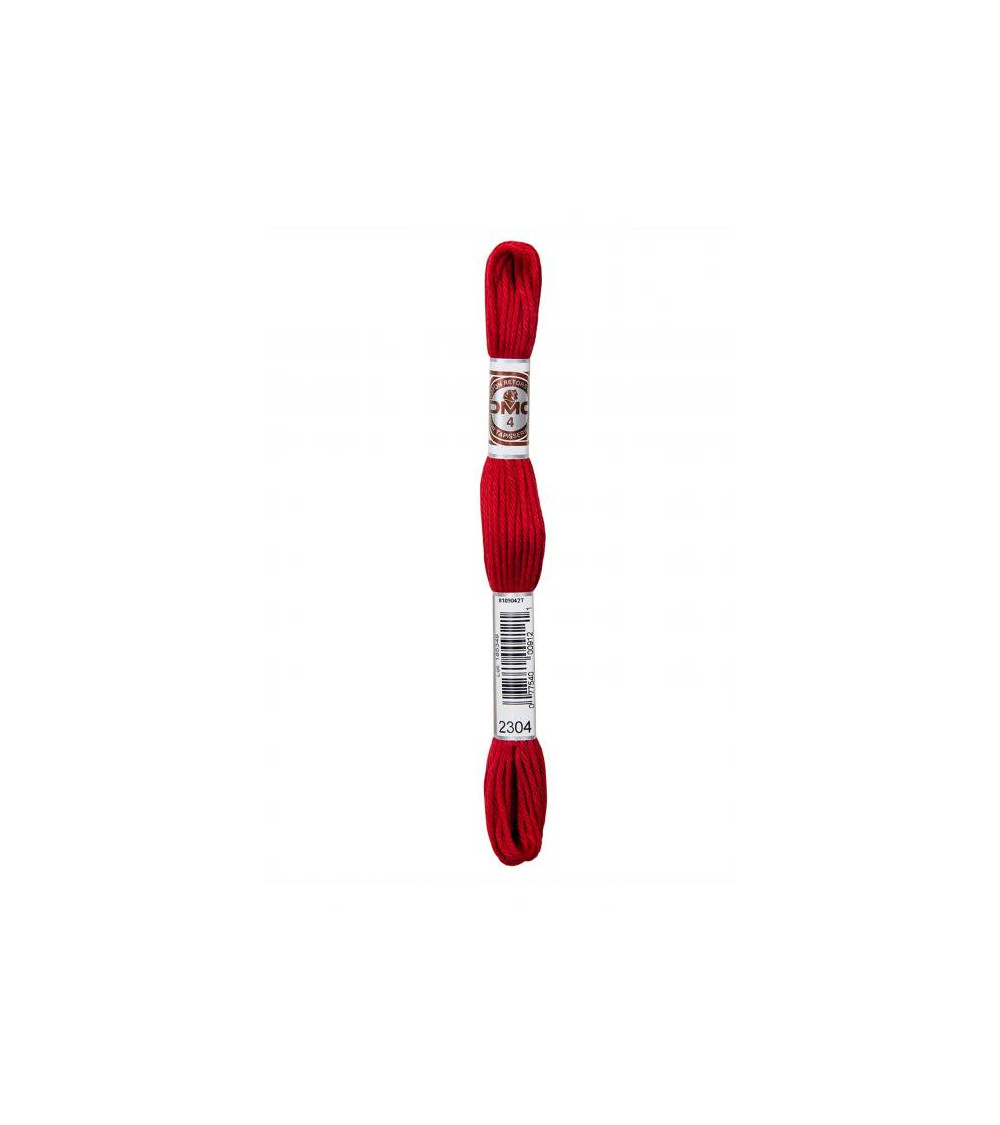Skein 10m DMC Twisted thread matt tapestry canvas 100% cotton red 2304