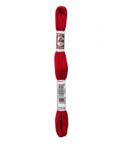 Skein 10m DMC Twisted thread matt tapestry canvas 100% cotton red 2304