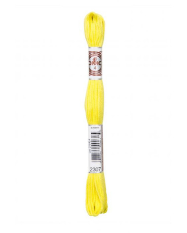 Skein 10m DMC Twisted thread matt tapestry canvas 100% cotton yellow 2307