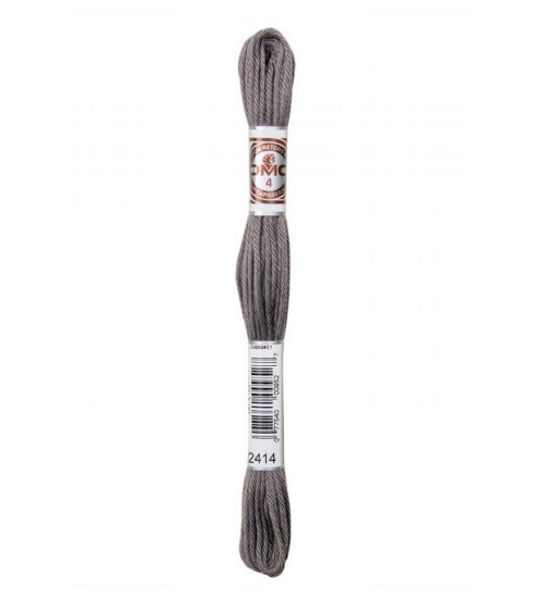 10 m Strang DMC Mattes, gedrehtes Gobelin-Canvas aus 100 % Baumwolle, Grau 2414