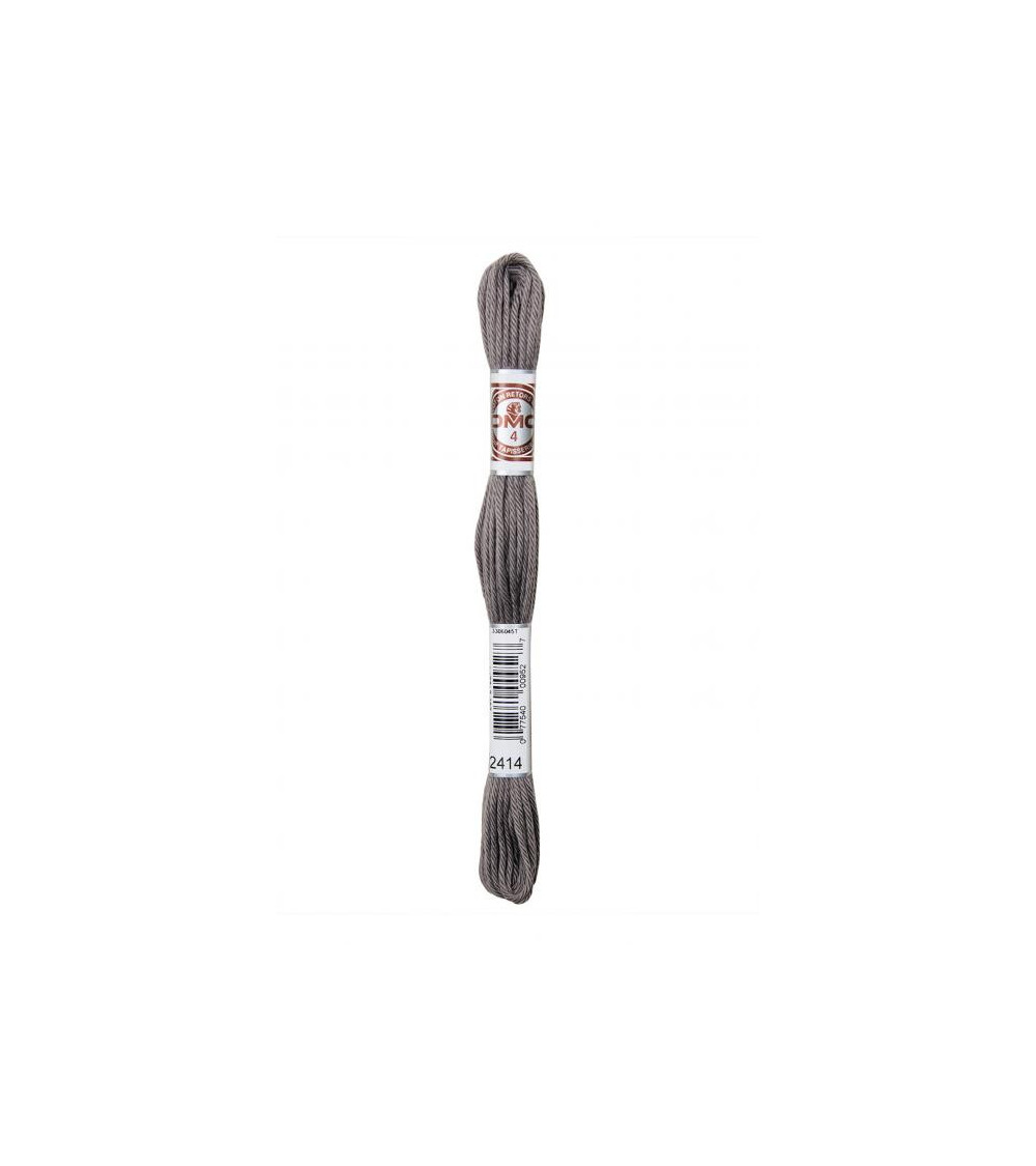10 m Strang DMC Mattes, gedrehtes Gobelin-Canvas aus 100 % Baumwolle, Grau 2414