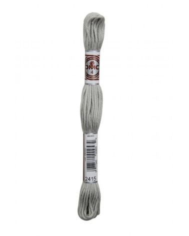 10m skein DMC Matt twisted thread tapestry canvas 100% cotton light gray 2415