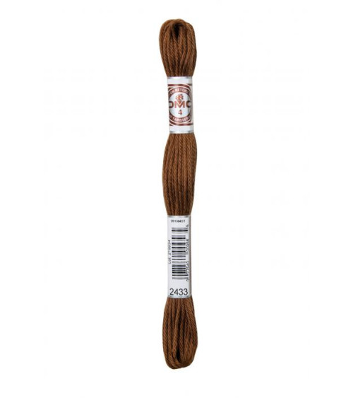 10 m Strang DMC Mattes, gedrehtes Gobelin-Canvas aus 100 % Baumwolle, braun 2433