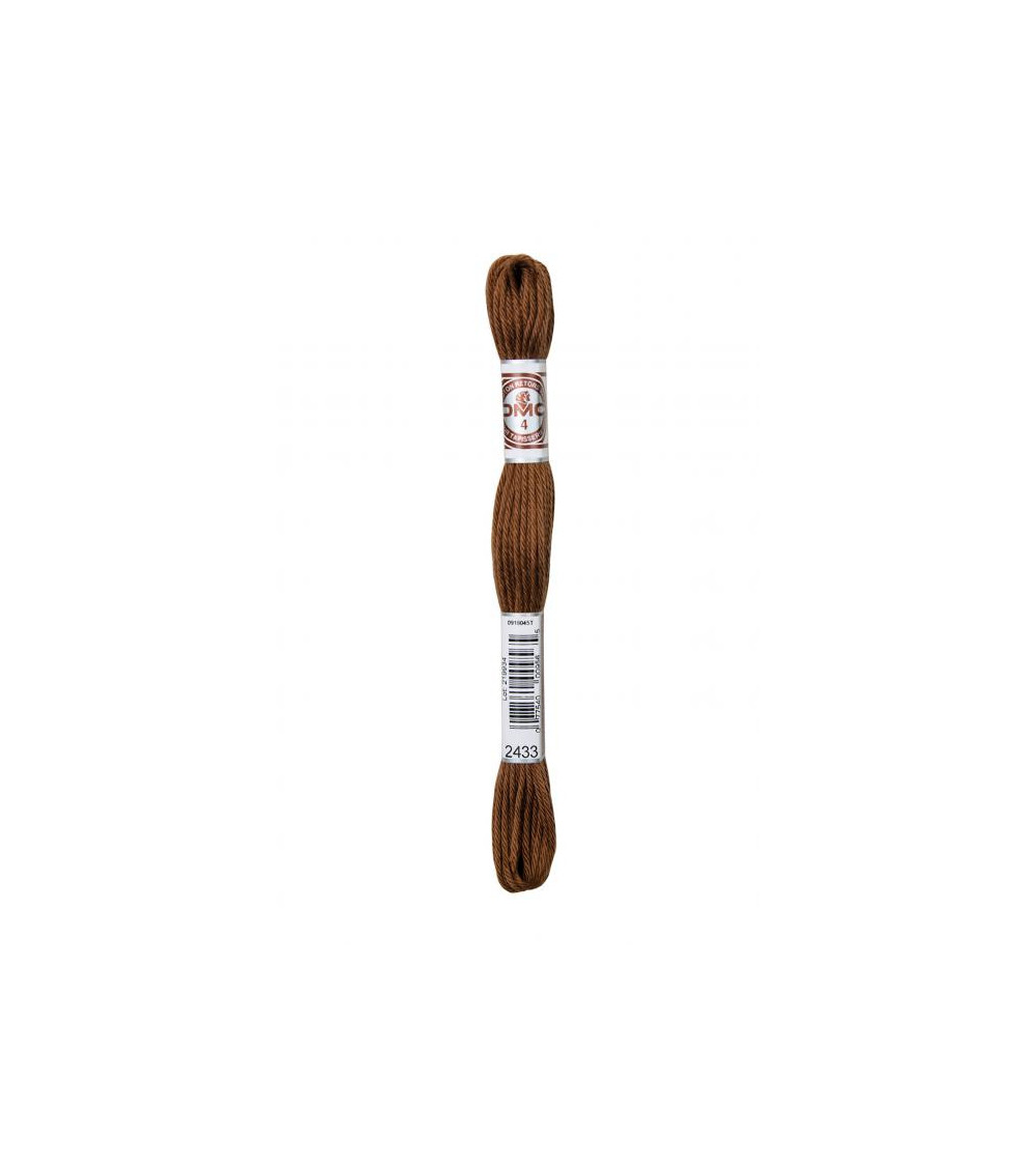 10 m Strang DMC Mattes, gedrehtes Gobelin-Canvas aus 100 % Baumwolle, braun 2433