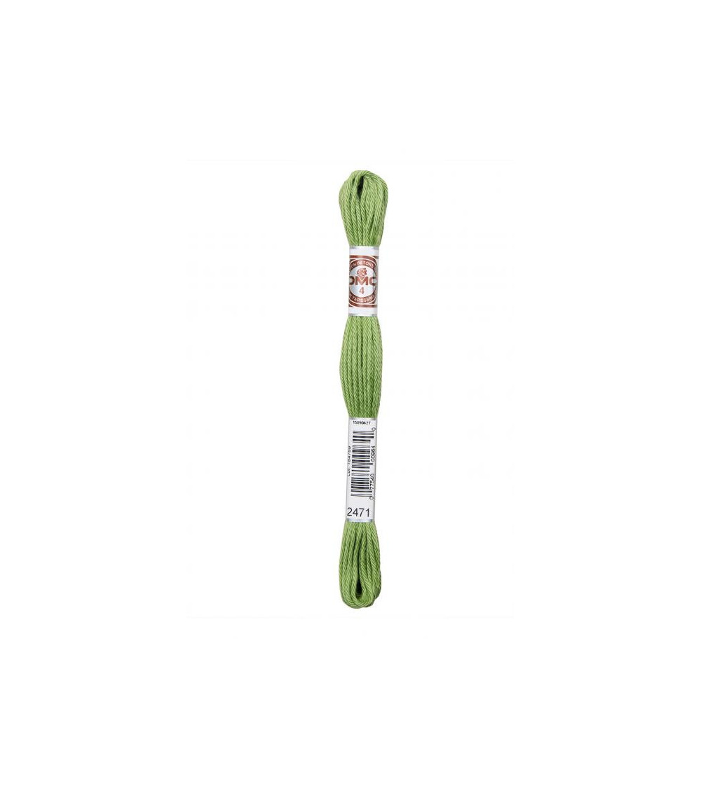 Skein 10m DMC Twisted thread matt tapestry canvas 100% cotton anise green 2471