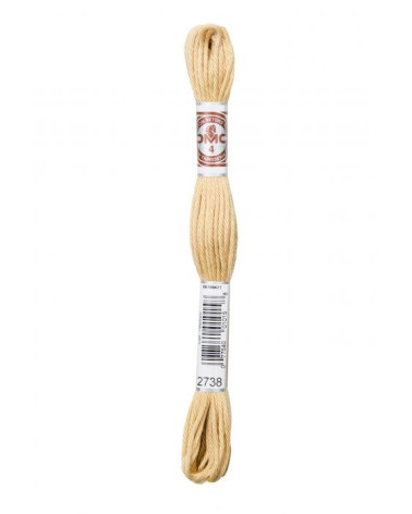 10 m Strang DMC Mattes, gedrehtes Gobelin-Canvas, 100 % Baumwolle, Beige 2738