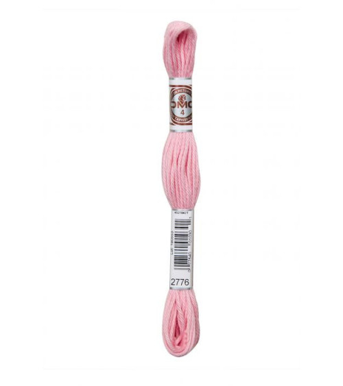10m skein DMC Matte twisted thread tapestry canvas 100% cotton pink 2776