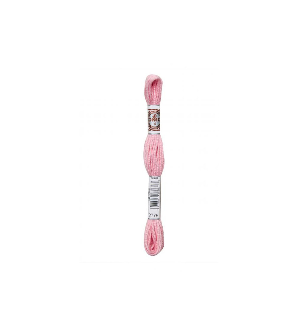 10m skein DMC Matte twisted thread tapestry canvas 100% cotton pink 2776