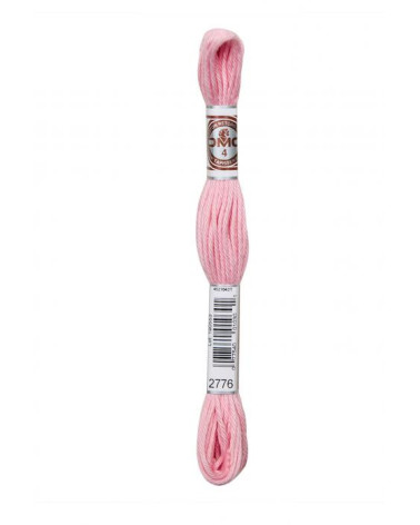 10m skein DMC Matte twisted thread tapestry canvas 100% cotton pink 2776