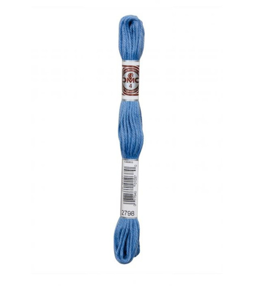 10m skein DMC Matte twisted thread tapestry canvas 100% cotton blue 2798