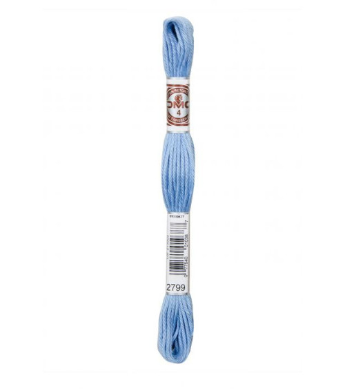 10 m Strang DMC Mattes, gedrehtes Gobelin-Canvas aus 100 % Baumwolle, Blau 2799