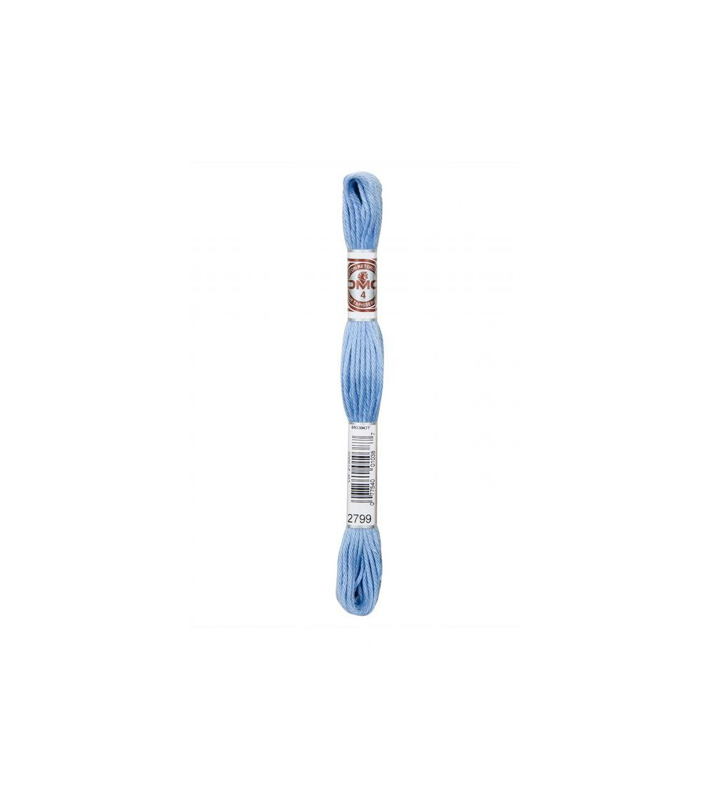 10 m Strang DMC Mattes, gedrehtes Gobelin-Canvas aus 100 % Baumwolle, Blau 2799