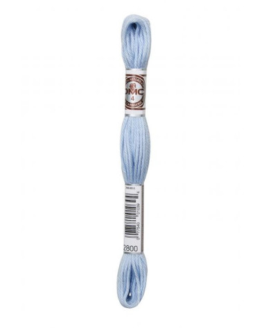 10 m Strang DMC, mattes gedrehtes Garn, Gobelin-Leinwand, 100 % Baumwolle, Babyblau 2800
